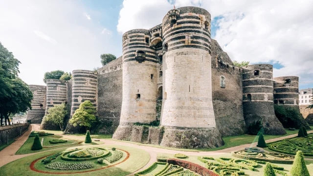 Castle of Angers and its gardens