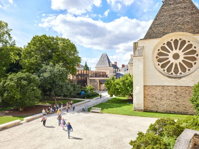 Vue en hauteur du jardin du Musée des Beaux-Arts d'Angers