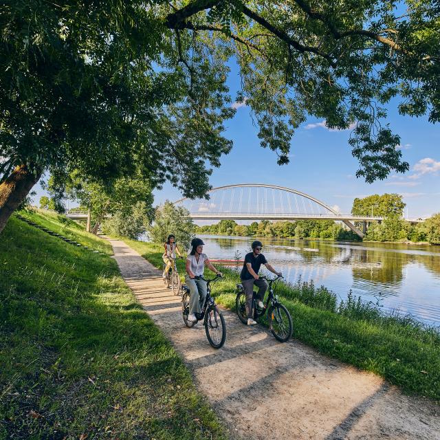 Cycling along the Loire in Angers