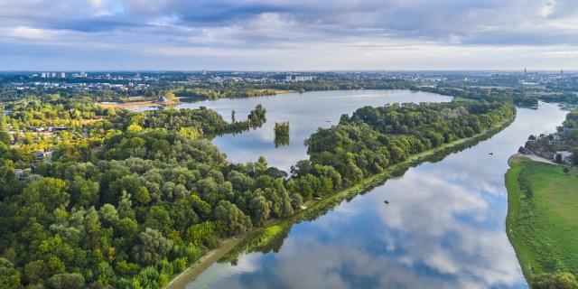 Aerial view of Lac de Maine