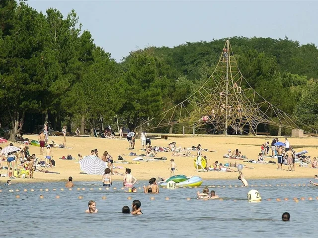 swimming at Sablières