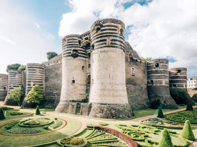 Vue sur les tours du Château Angers