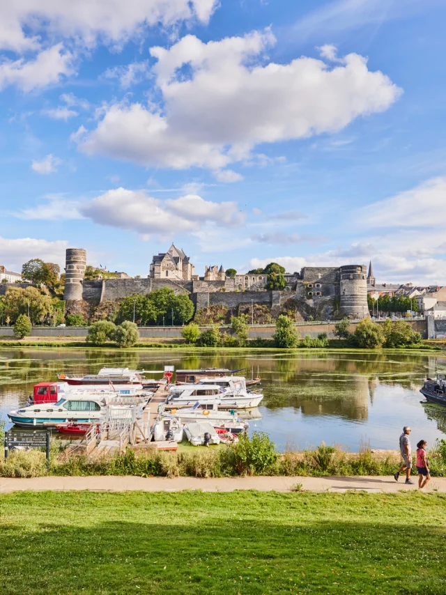 Bords de Maine vue sur le Château d'Angers