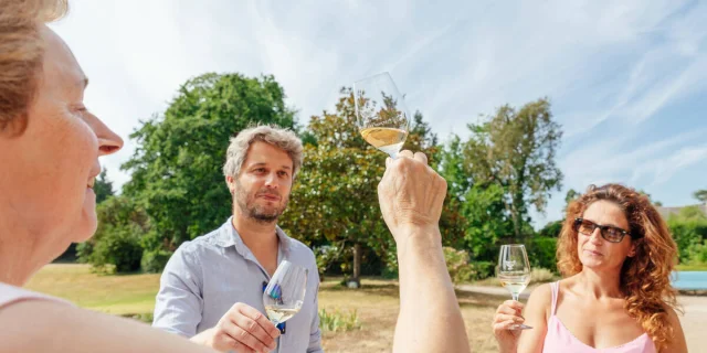 Wine tasting at the Savennières vineyard