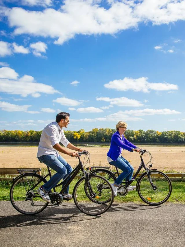 Promenade à vélo en amoureux