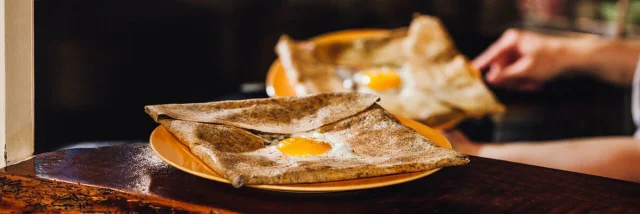 Galettes à la Crêperie Marie Mil'Goules