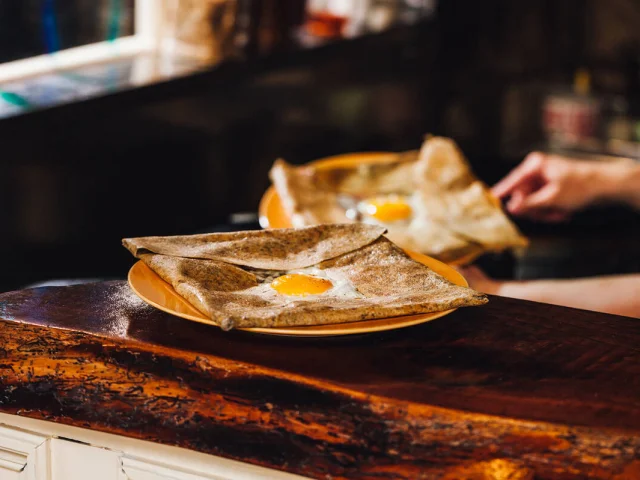 Galettes à la Crêperie Marie Mil'Goules