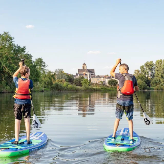 Balade en paddle sur la rivière