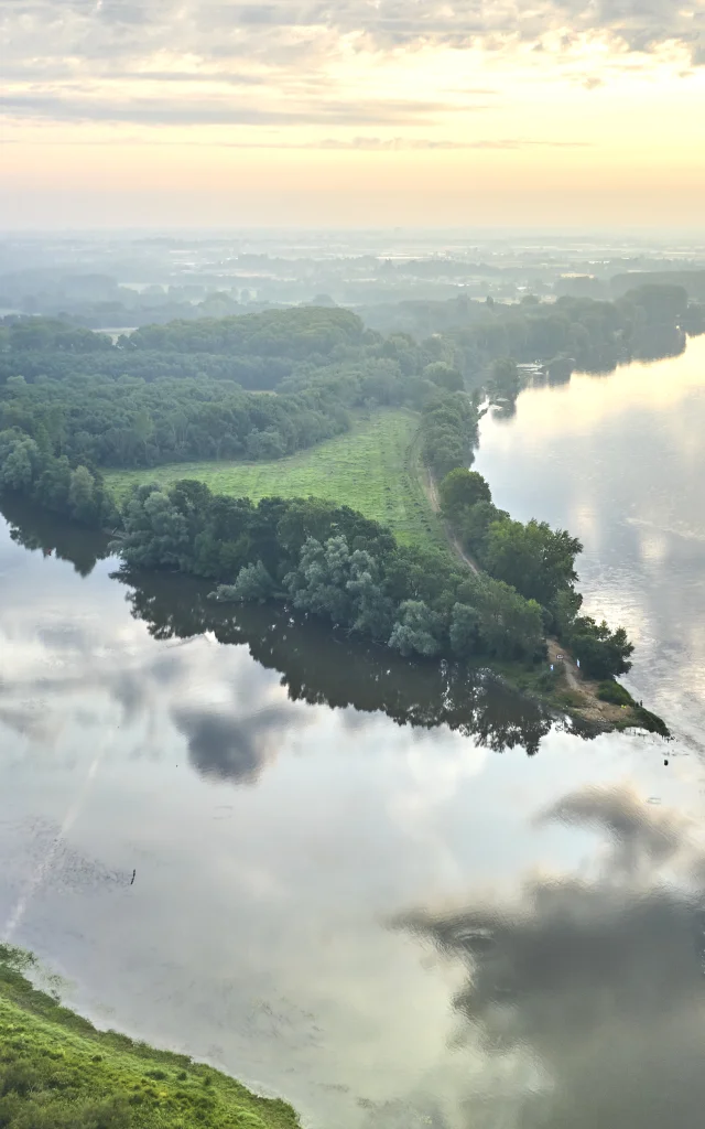 Aerial View of Embouchure De La Maine