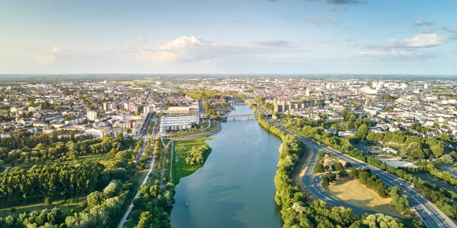 Angers aerial view