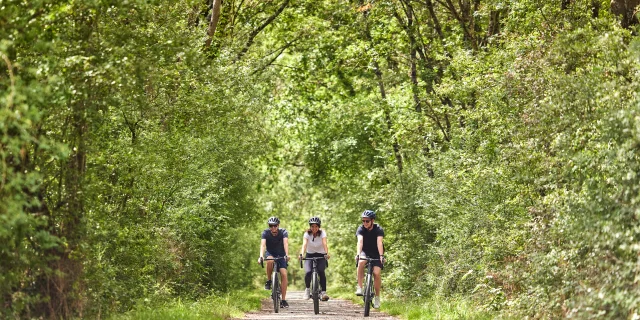 Friends' bike ride on the Authion à Vélo