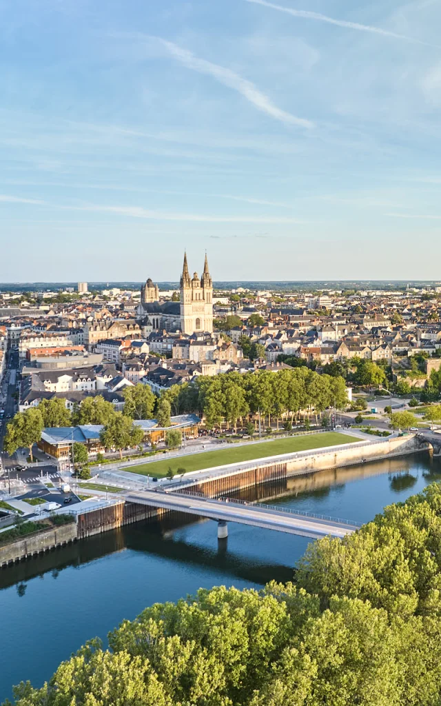 Vue aérienne d'Angers