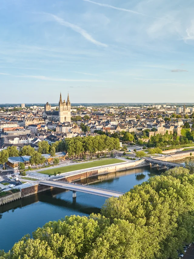 Vue aérienne d'Angers