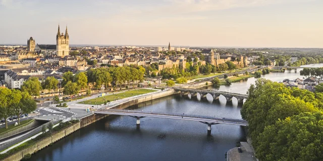 Angers, vue aérienne