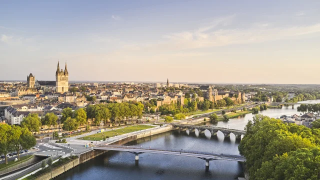 Angers, vue aérienne