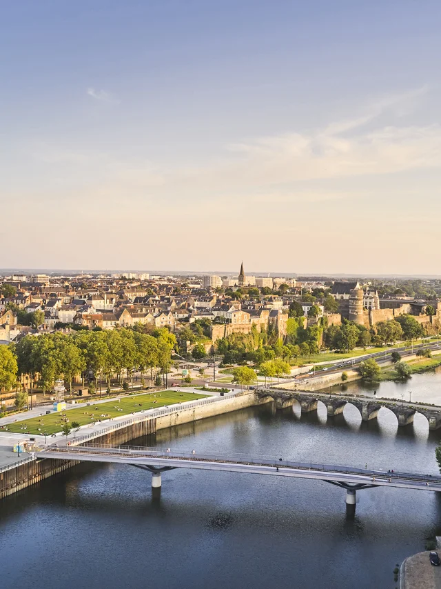 Angers, vue aérienne