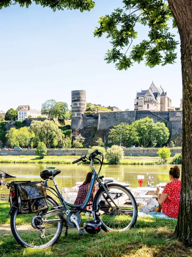 Cale de la Savatte with views of the Château d'Angers