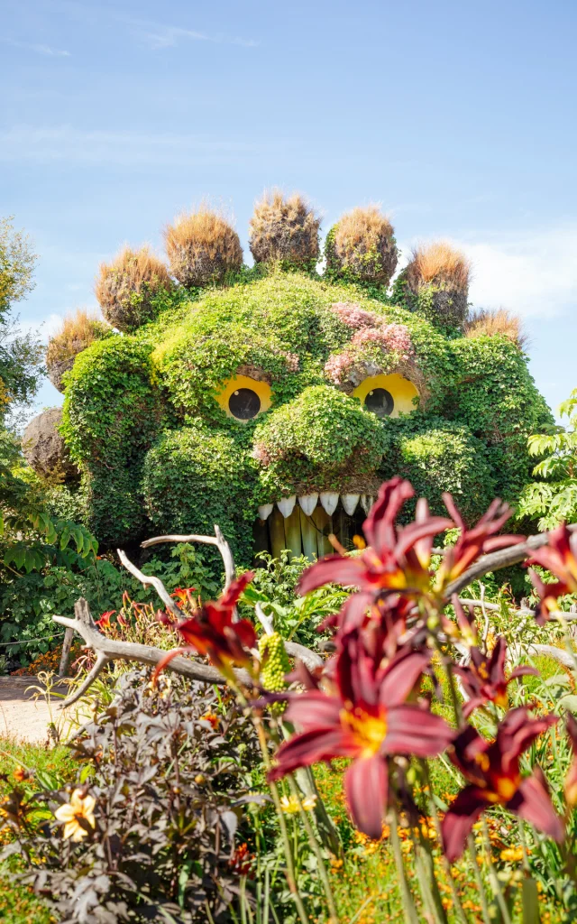 Entrée du jardin des légendes de Terra Botanica