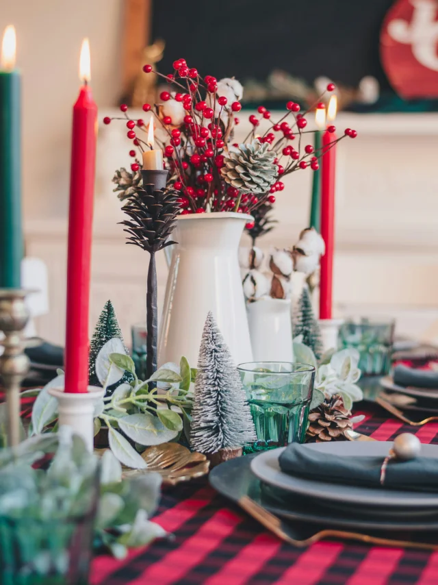 Tables décorée pour les fêtes