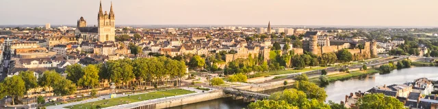 Panoramic view of Angers