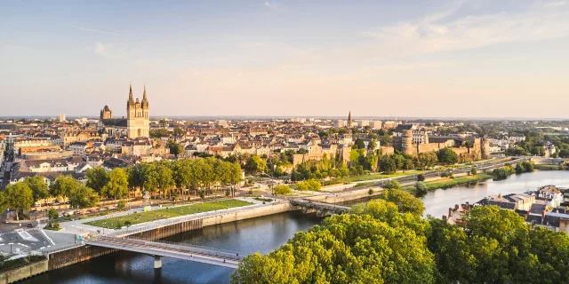 Panoramic view of Angers