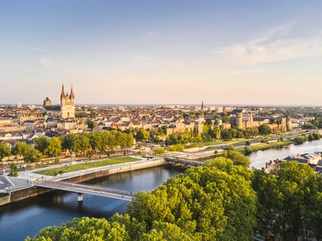 Panoramic view of Angers