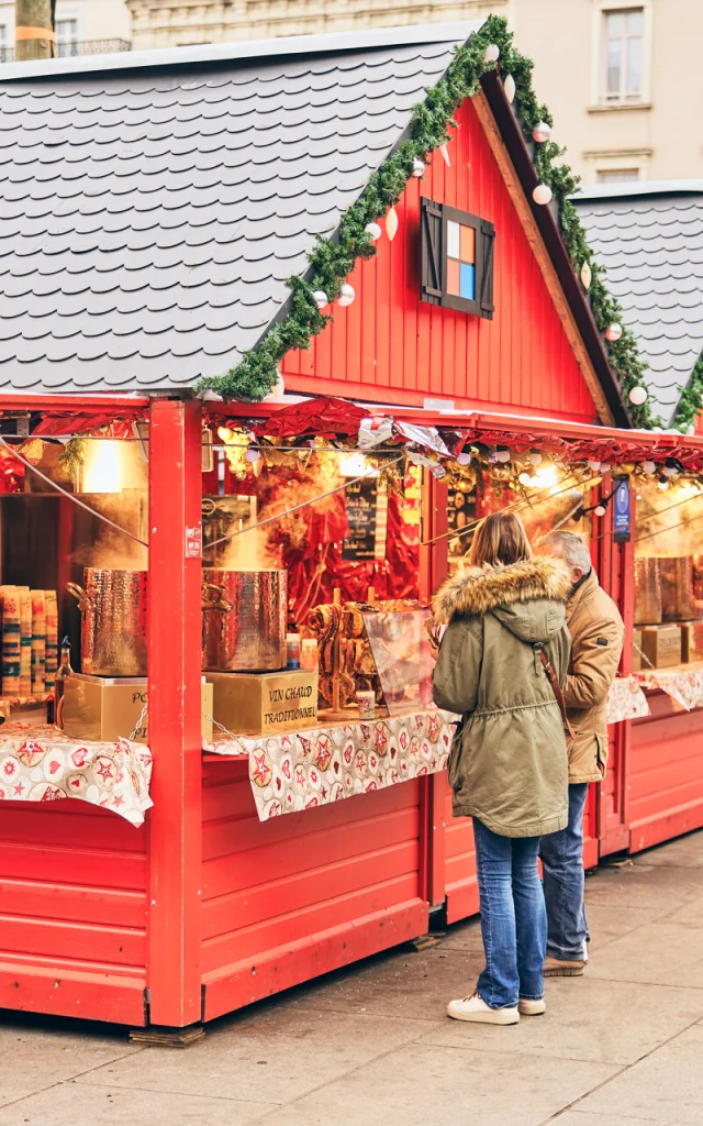 Christmas chalets in Place du Ralliement