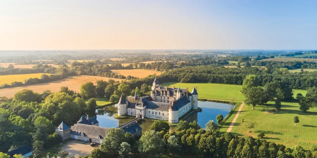 Château du Plessis Bourré, vu du ciel