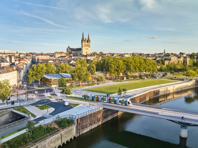 Vue aérienne d'Angers