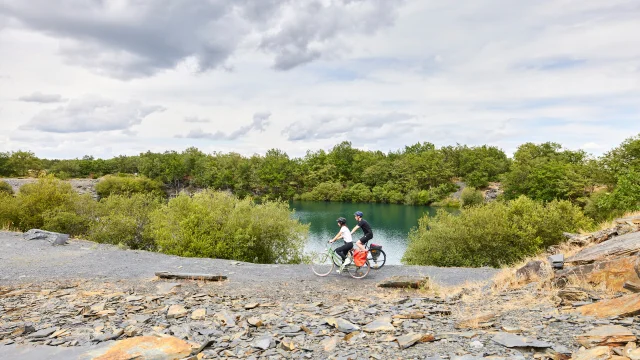 Balade à vélo, Parc des Ardoisières