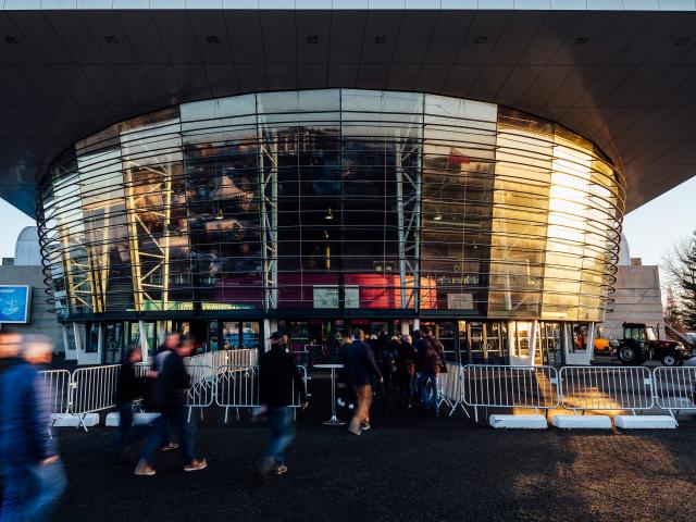 Façade du hall Amphitéa du Parc des expositions d'Angers