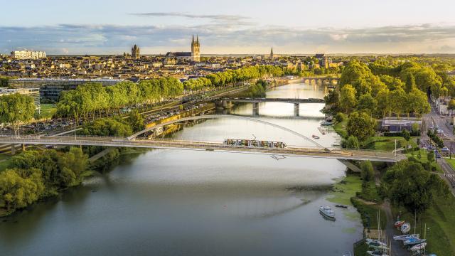 Panorama sur la Maine, vue sur Angers